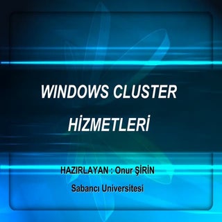 Windows Clusters
