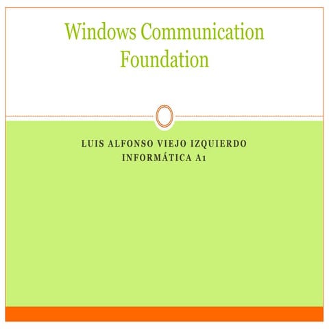 Windows communication foundation