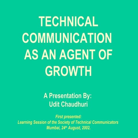 Growth by Communication - Lessons in strategy