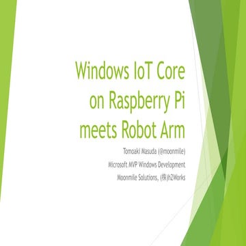 Windows io t core on raspberry pi meets ロボットアーム