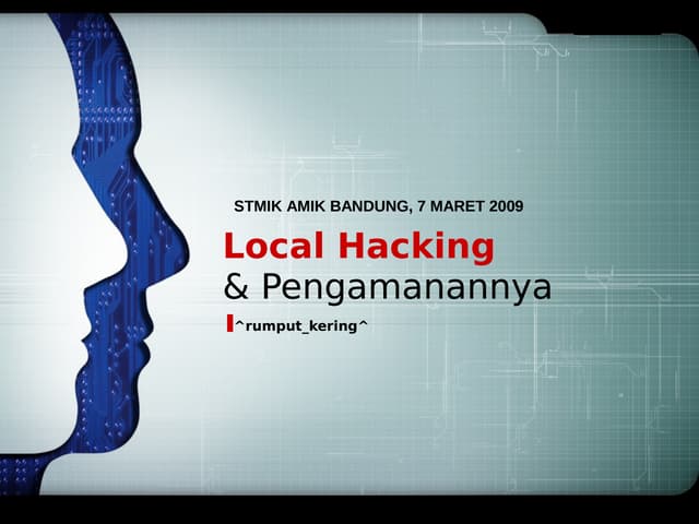 Windows Local Hacking Stmik Amikban...