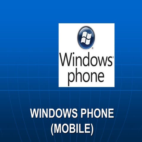Windows  mobile