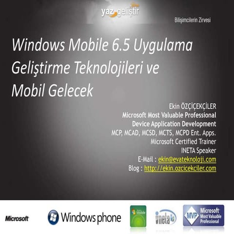 Windows Mobile65 Ve Mobil Gelecek Yg