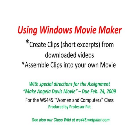Windows Movie Maker