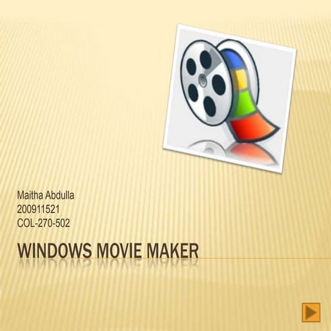 Windows movie maker