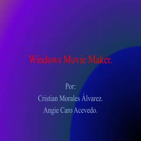 Windows movie maker