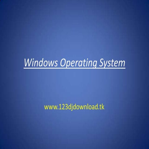 Windows operating system