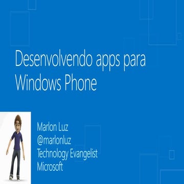 Desenvolvendo Apps para Windows phone