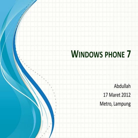 Windows phone 7 Introduction 