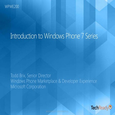 Windows phone 7_intro