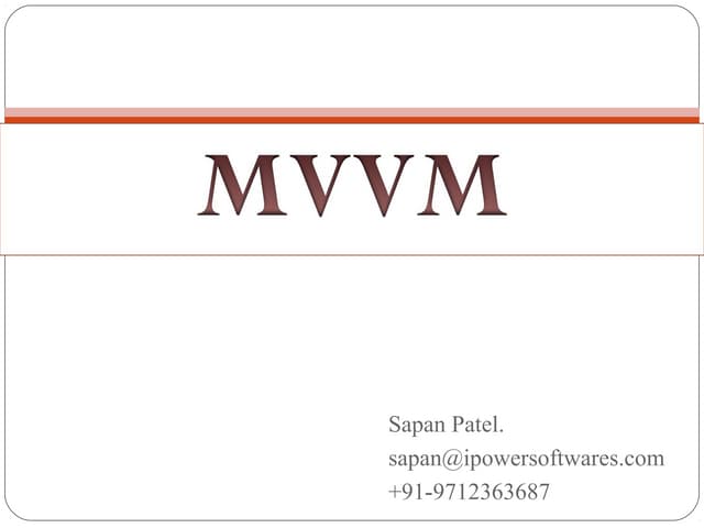 Windows phone 8 (mvvm)