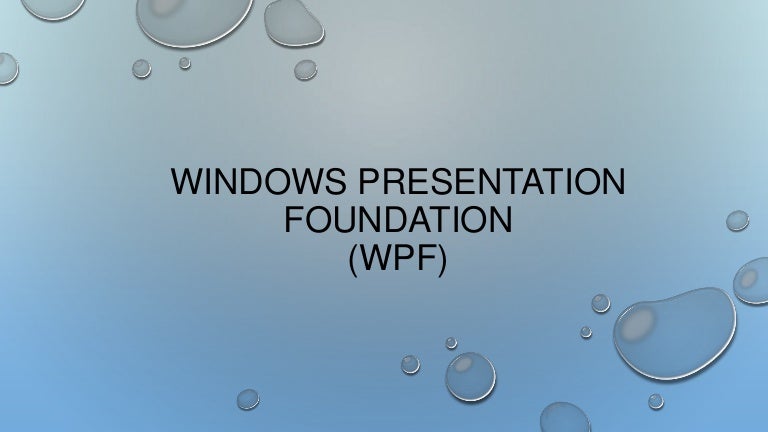 Tutorial: Use Windows Presentation Foundation – SHTI