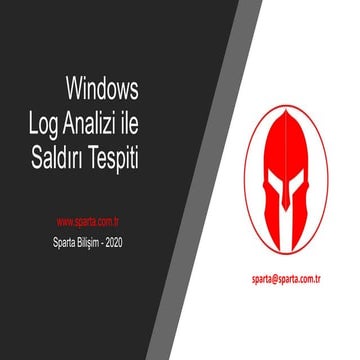 Windows Ağlarda Saldırı Tespiti