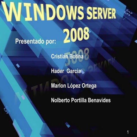 Ventajas windows server 2008 | PPTX