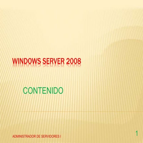 Windows server 2008 | PPTX
