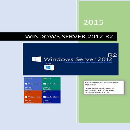 VERSIONES DE Windows server 2012 R2 -technology