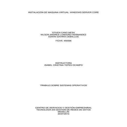 Windows server core | PDF