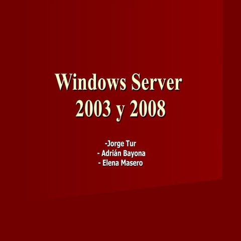 Windows server presentacion
