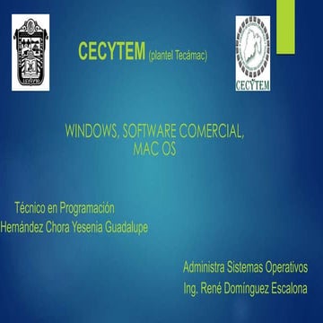 Windows software comercial y MAC OS | PPTX