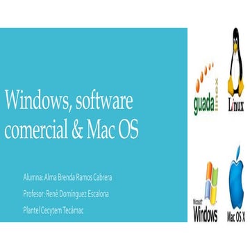 Windows, software comercial & mac os