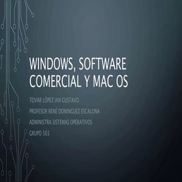 Windows, software comercial y mac os | PPSX