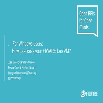 How to access your FIWARE Lab Instance.