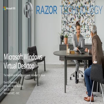 Windows Virtual Desktop Powered By Microsoft Azure