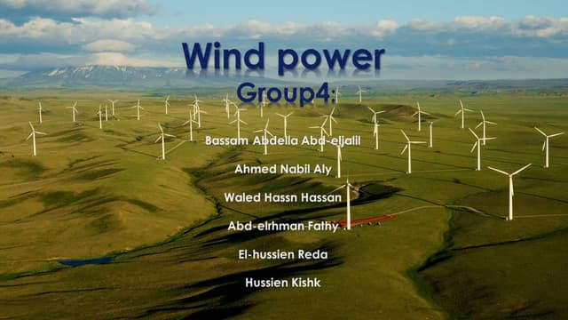 Wind power