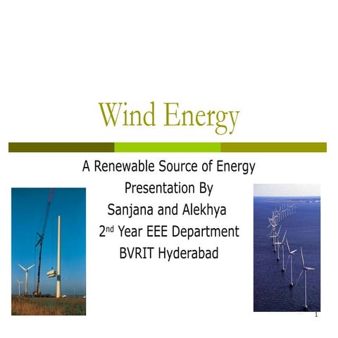 Wind power PRESENTATION