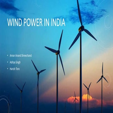 Wind power in India 