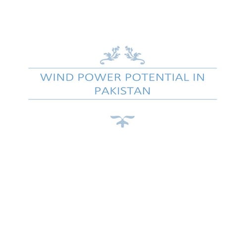 Wind power in pakistan | PDF