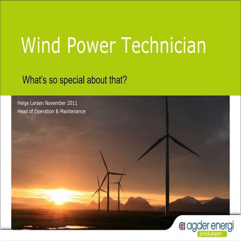 Wind power trade competency 2011