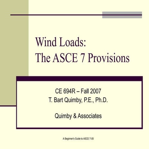 Wind provisions