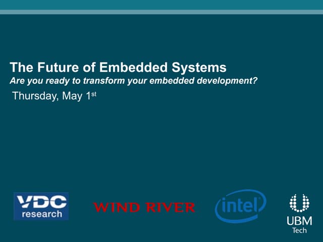 Wind river webinar deck v1 as of april 23 2014 dw2