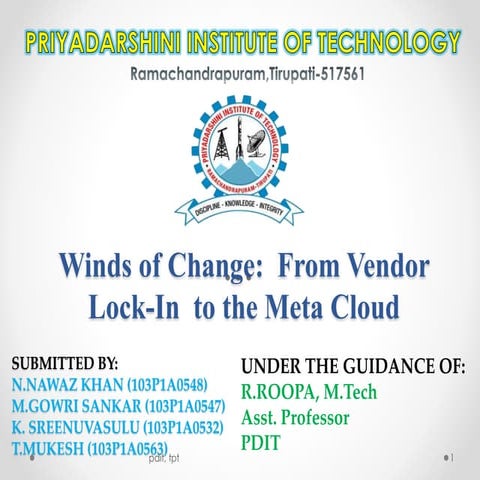Winds of change from  vendor lock-in to meta cloud review 1