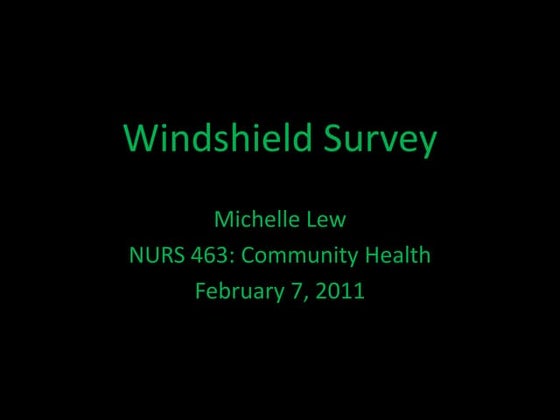 Windshield survey | PPTX | Religion & Spirituality