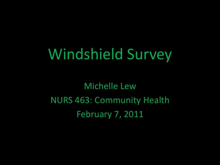 Windshield survey