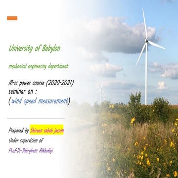 Wind speed measurement (1) | PDF
