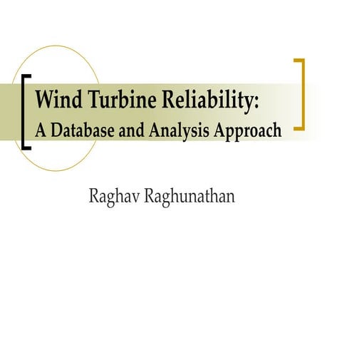 Wind turbine reliability | PPT