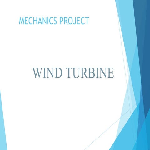 Wind turbines