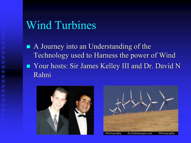 Wind turbines