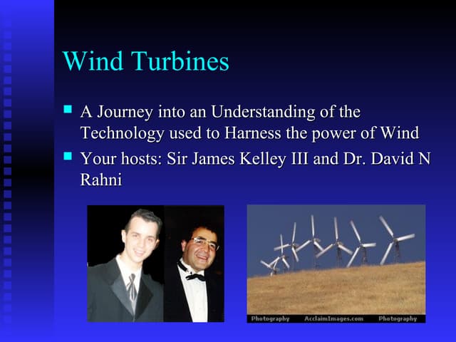 Wind turbines