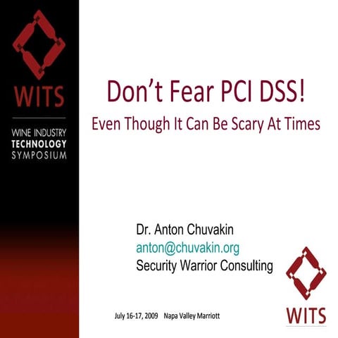 Don’t Fear PCI DSS!