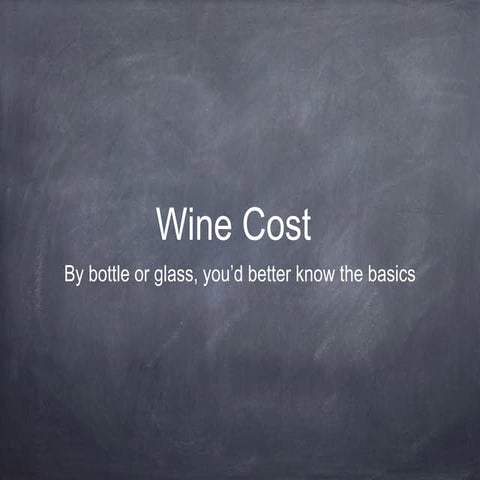 Wine cost