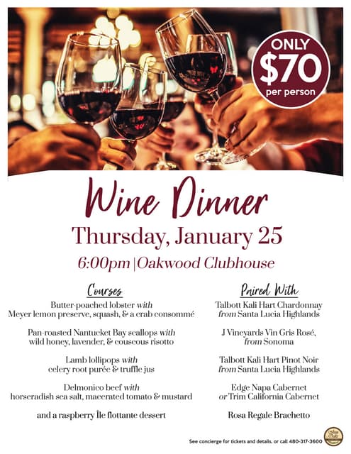 Wine Dinner Flyer PDF Wine Dinner Flyer PDF