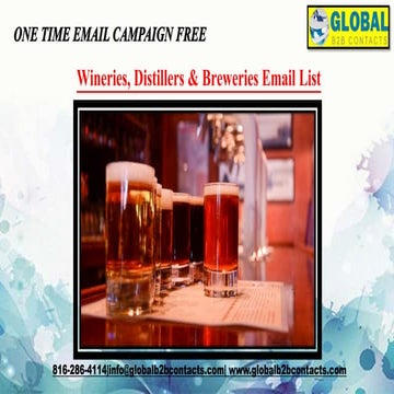 Wineries, distillers & breweries email list | PPTX
