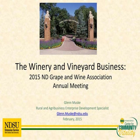 Winery and vineyard business 215