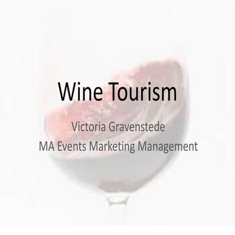 Wine Tourism