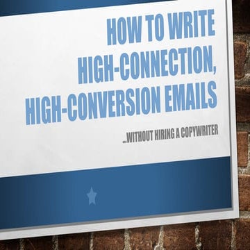 How to Write High-Connection, High-Converting Emails with Donnie Bryant