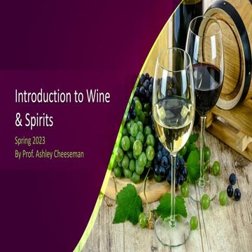 Comprehensive Introduction to Wine & Spirits: History, Tasting, and ...